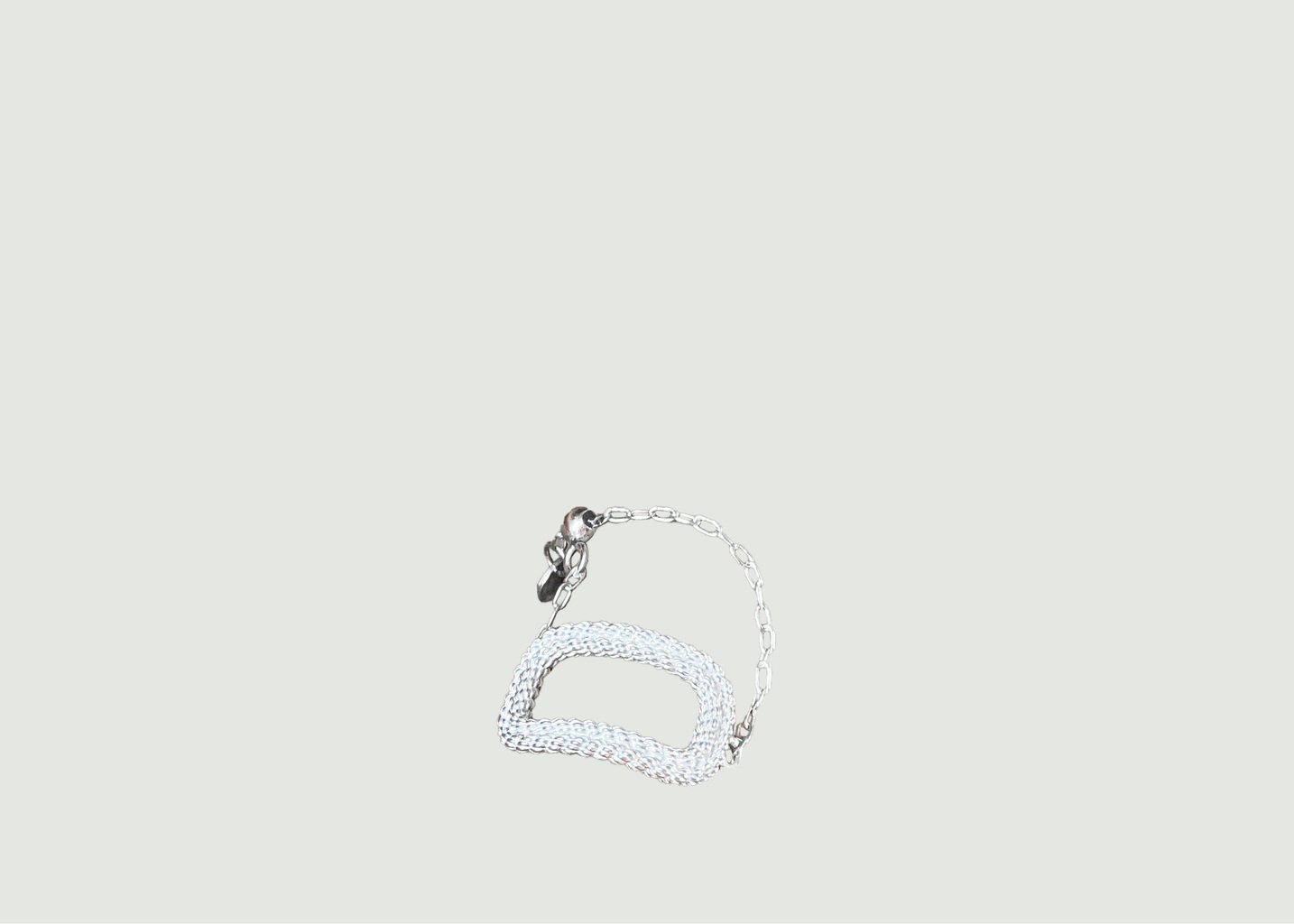 l'exception Bague chaîne Alba Argent Bénédicte Paris
