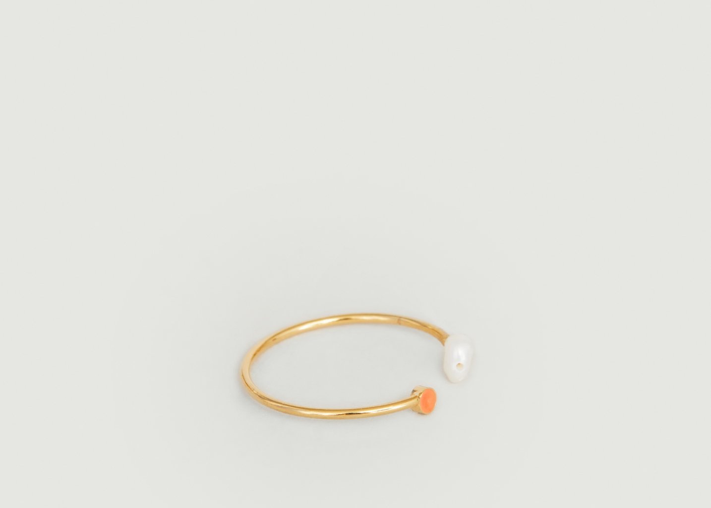 L'exception Bague Elements Duo En Laiton Plaqué Or 24 Carats Or Judith Benita