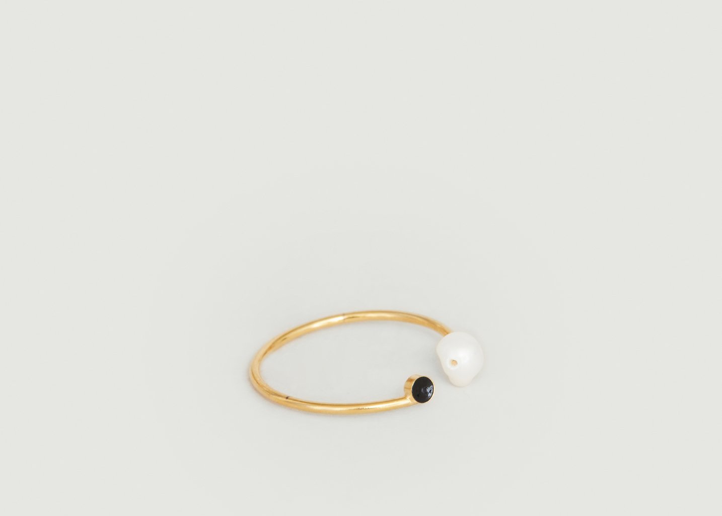 L'exception Bague Elements Duo En Laiton Plaqué Or 24 Carats Or Judith Benita