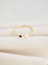 L'exception Bague Elements Duo En Laiton Plaqué Or 24 Carats Or Judith Benita