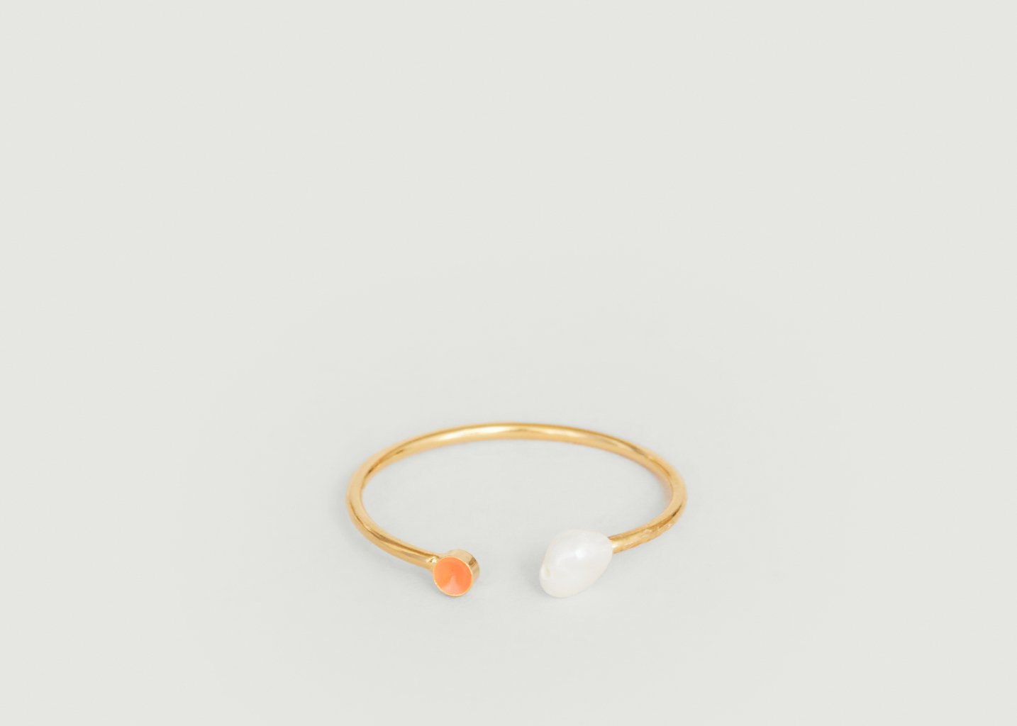 l'exception Bague Elements Duo en laiton plaqué or 24 carats Or Judith Benita