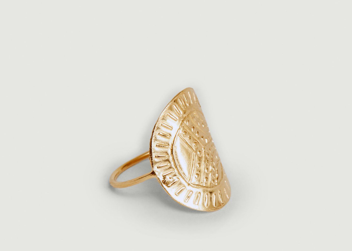 L'exception Bague En Vermeil Médaille Templiers Vermeil Par Coeur Paris