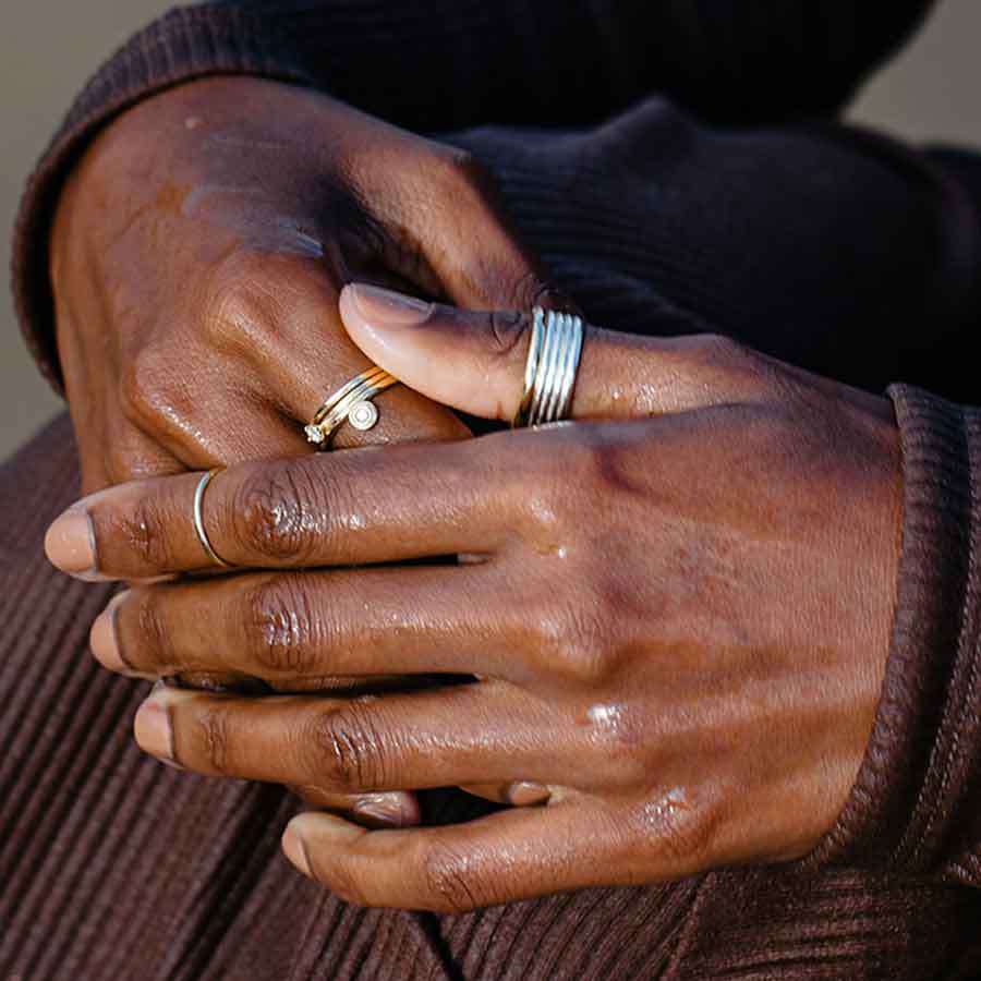 L'exception Bague Essential Lines Argent Maren Jewellery