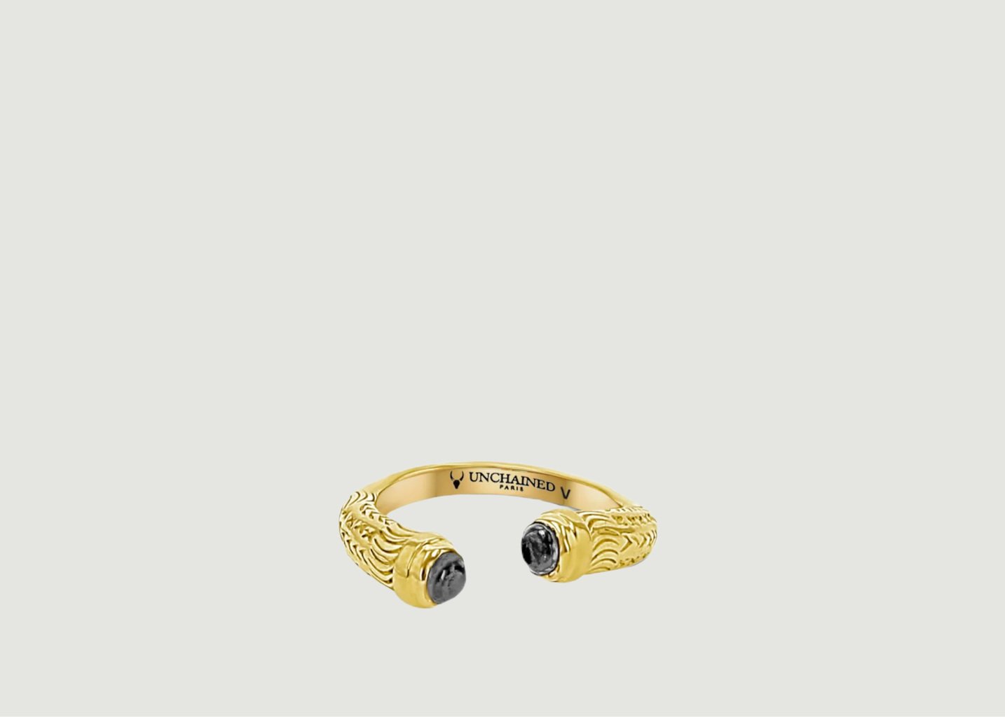 l'exception Bague Faly grenats gold en vermeil 24kt Or Unchained Paris