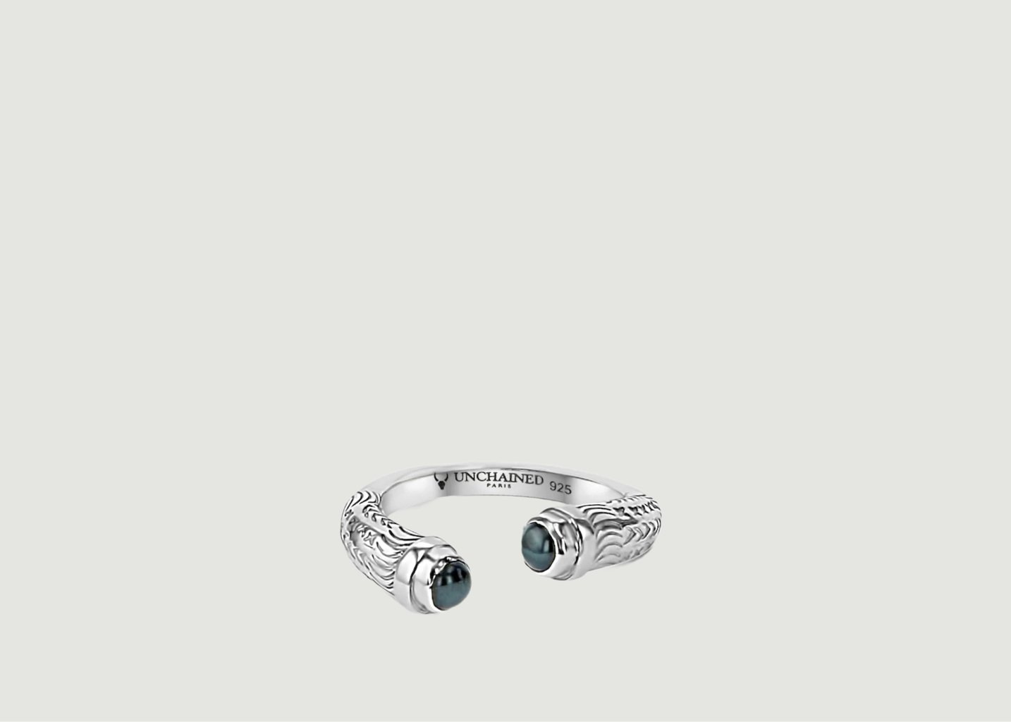 l'exception Bague Faly hématites en argent 925 Argent Unchained Paris