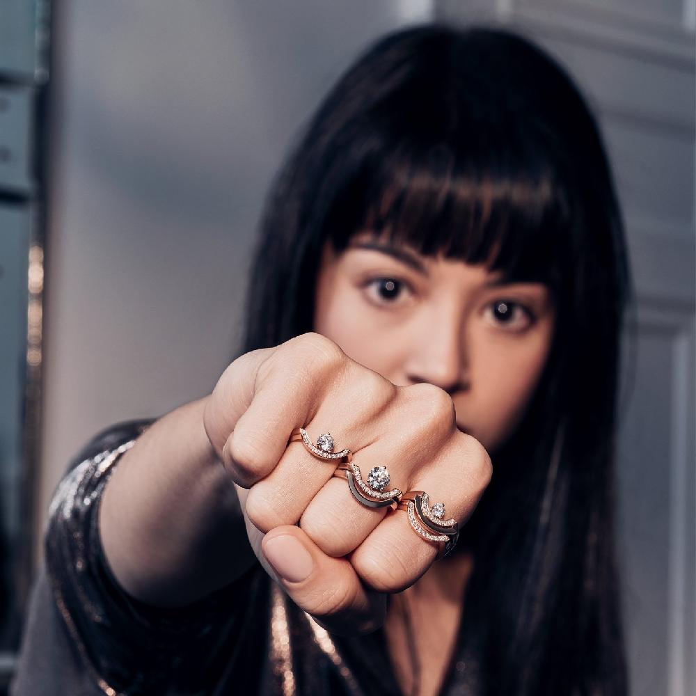 L'exception Bague Intrépide Grand Arc Or Loyal.e Paris