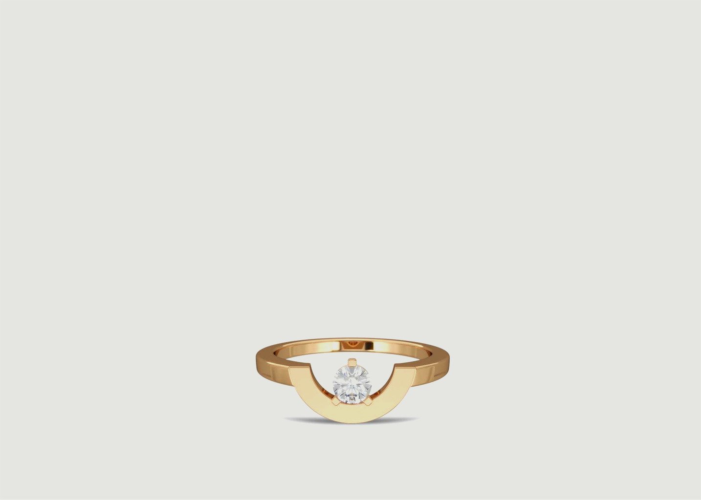 l'exception Bague Intrépide petit arc 0.25ct Or Loyal.e Paris