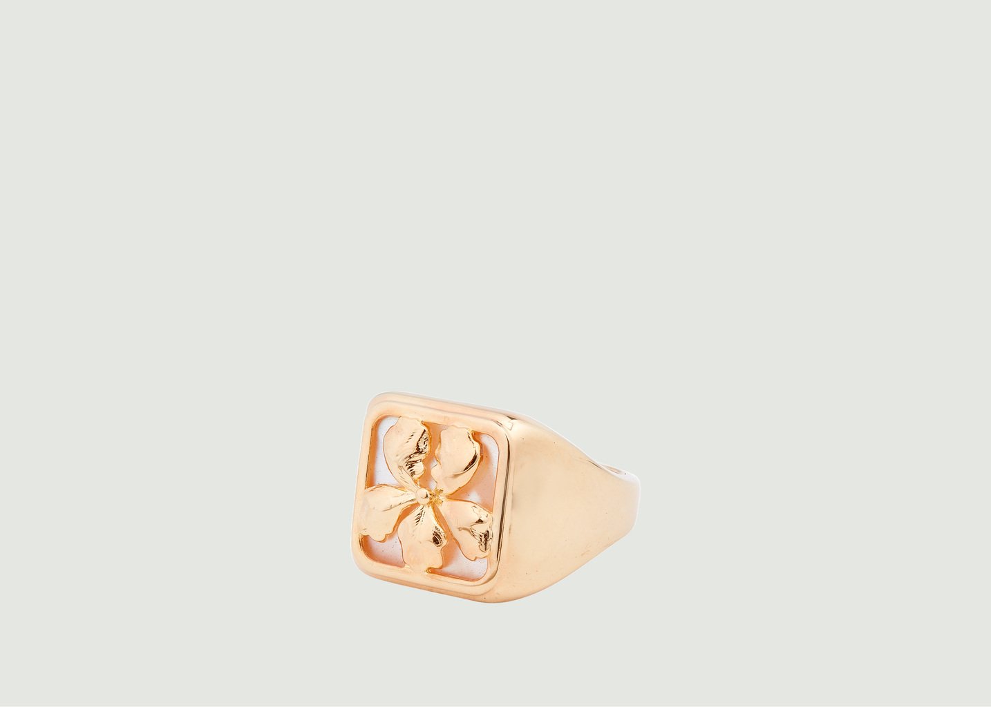L'exception Bague Iris Nature Flamboyante Blanc Les Néréides