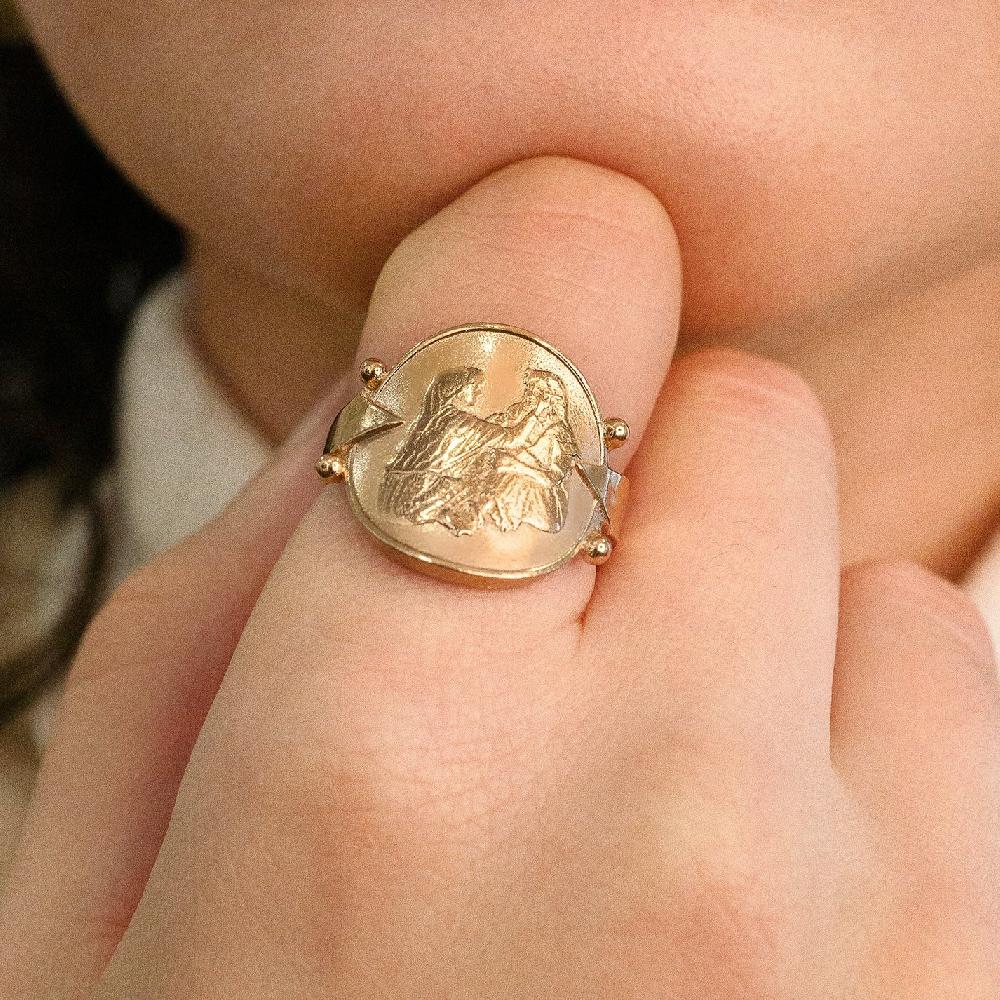 L'exception Bague Je Prends Soin De Toi Tu Prends Soin De Moi. Or Atelier Indépendant