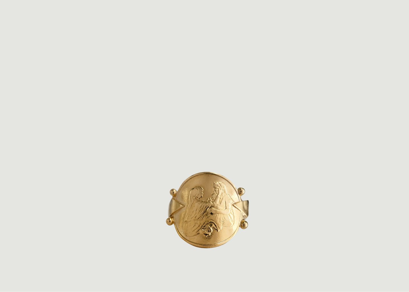 l'exception Bague Je prends soin de toi tu prends soin de moi. Or Atelier Indépendant