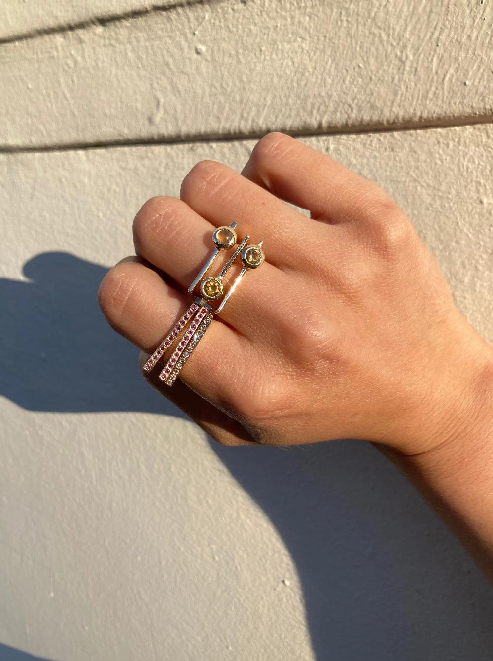 L'exception Bague Laser Muscat Champagne Gamme Blanche