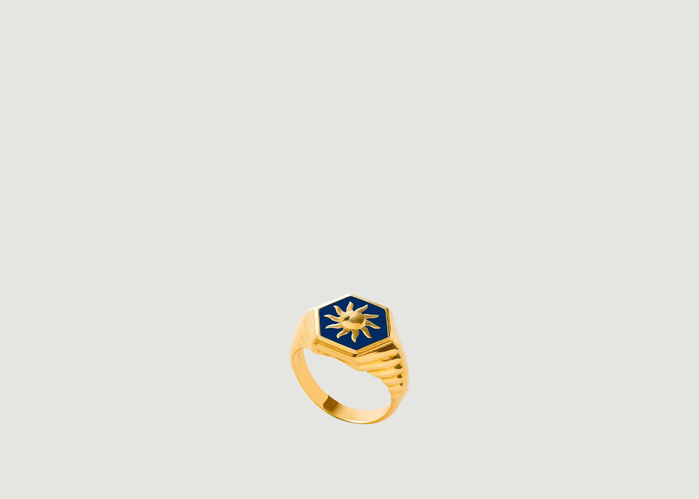 l'exception Bague Or Bleu Soleil Or Wilhelmina Garcia