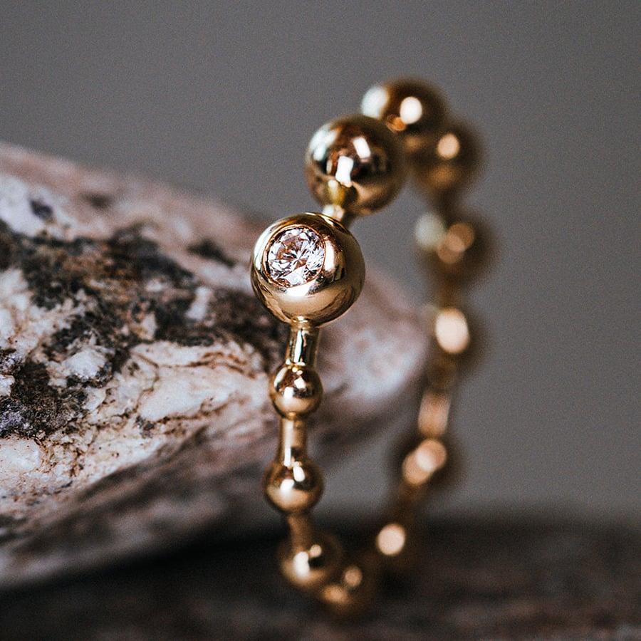 L'exception Bague Perle Cosmic Dreams Avec Pierre Or Maren Jewellery