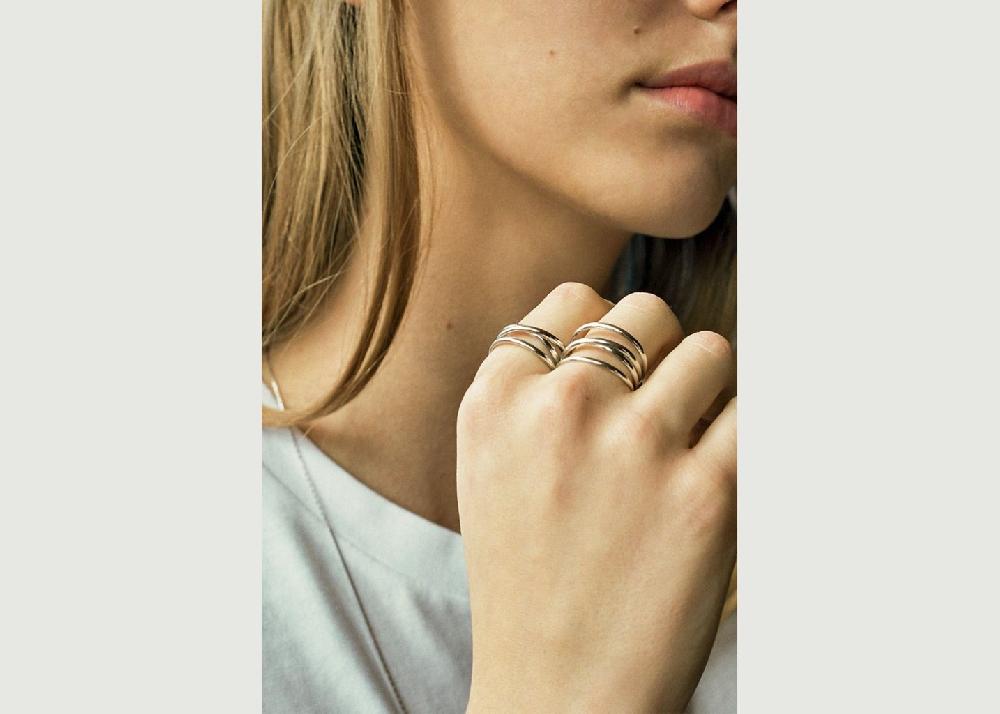 L'exception Bague Plaqué Or Emilie Wrap Or Maria Black