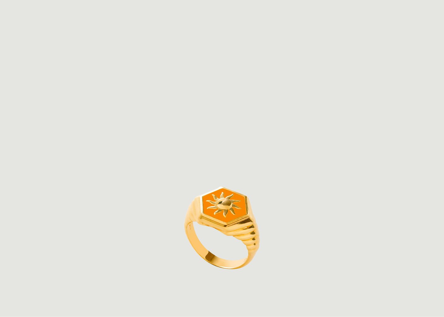 l'exception Bague Sunlight Miel Doré Or Wilhelmina Garcia