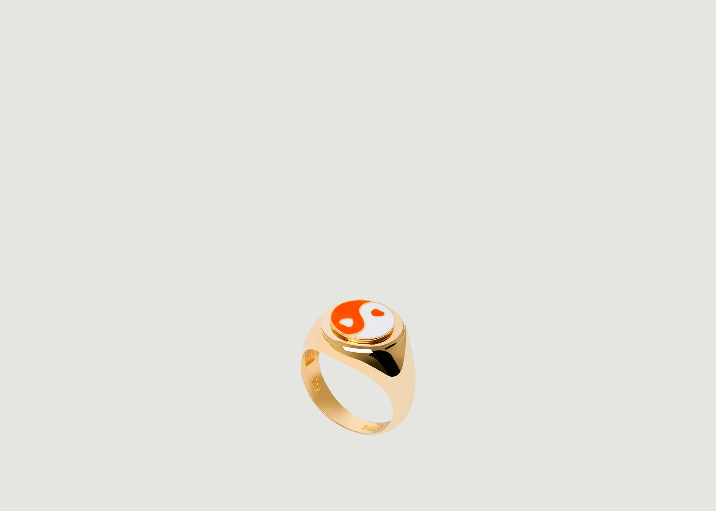 l'exception Bague Yin Yang mandarine dorée Or Wilhelmina Garcia