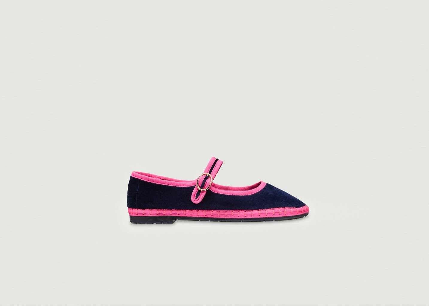 l'exception Ballerine Biddy en velours Multicolore Flabelus