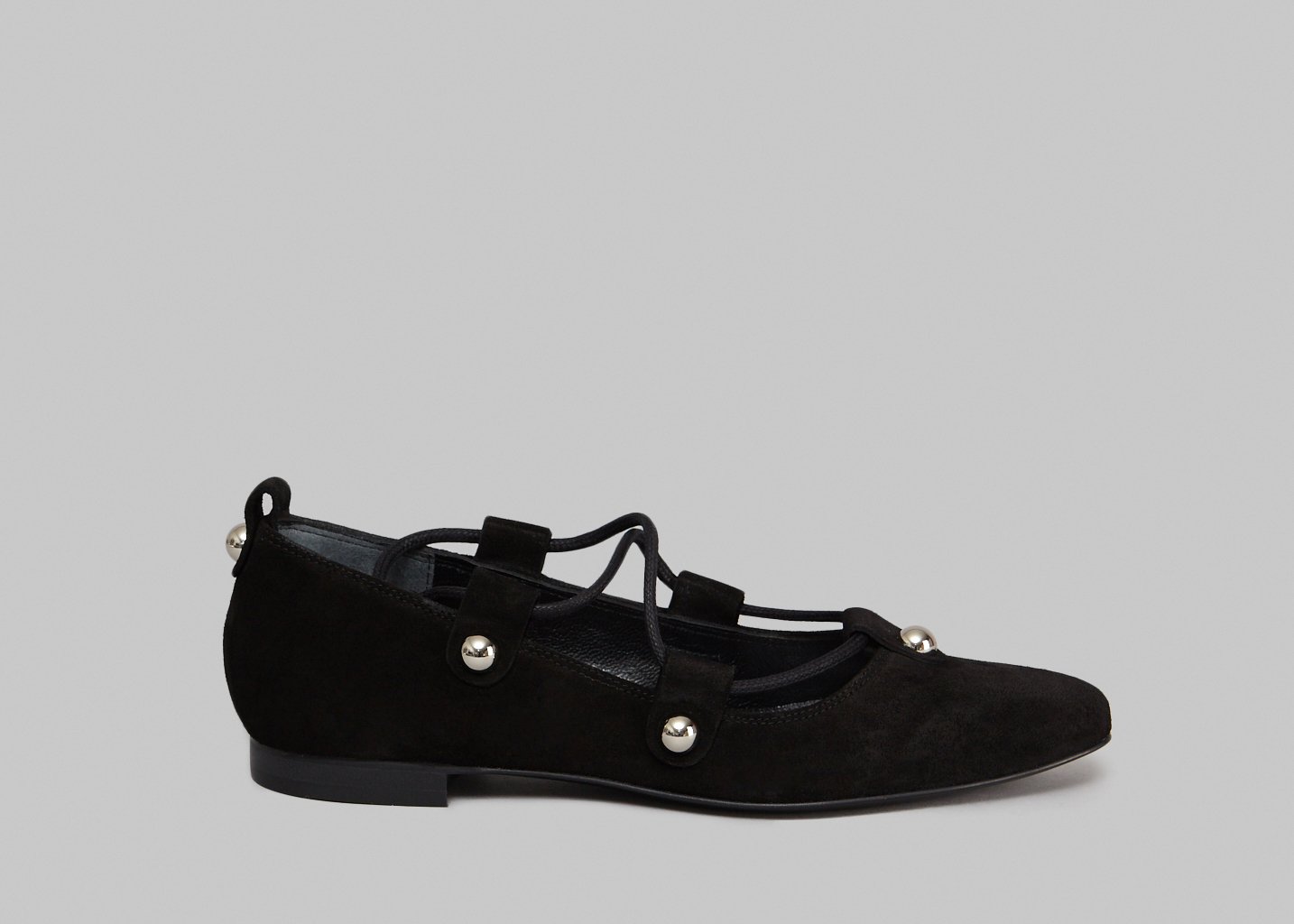 L'exception Ballerine Clous Noir Sonia By Sonia Rykiel