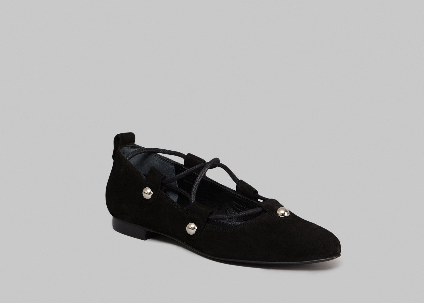 l'exception Ballerine Clous Noir Sonia By Sonia Rykiel