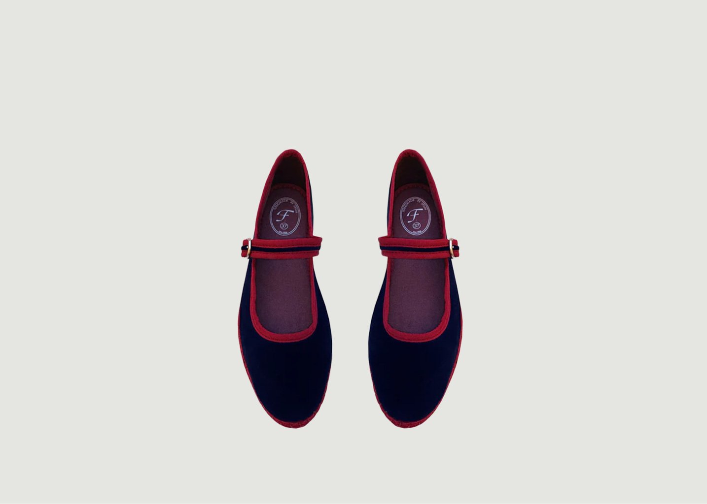L'exception Ballerine Flaminia Bleu Marine Flabelus