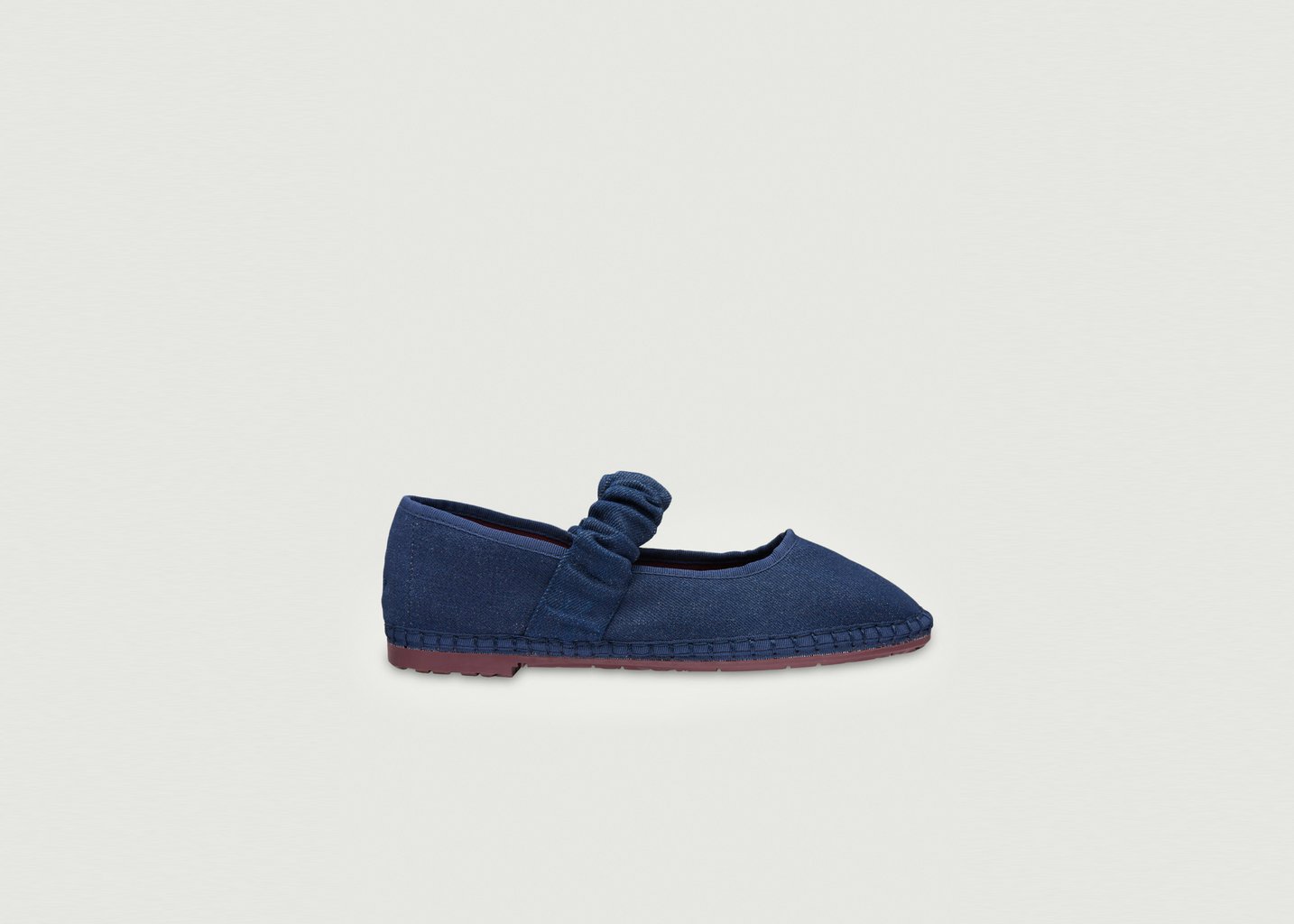 l'exception Ballerine Mafalda Rostova en velours Bleu Flabelus