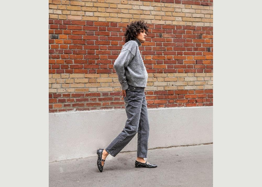 L'exception Ballerines Cassandre Noir Maison Toufet