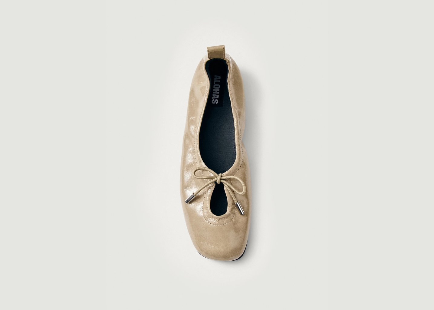 L'exception Ballerines Rosalind En Cuir Beige Alohas
