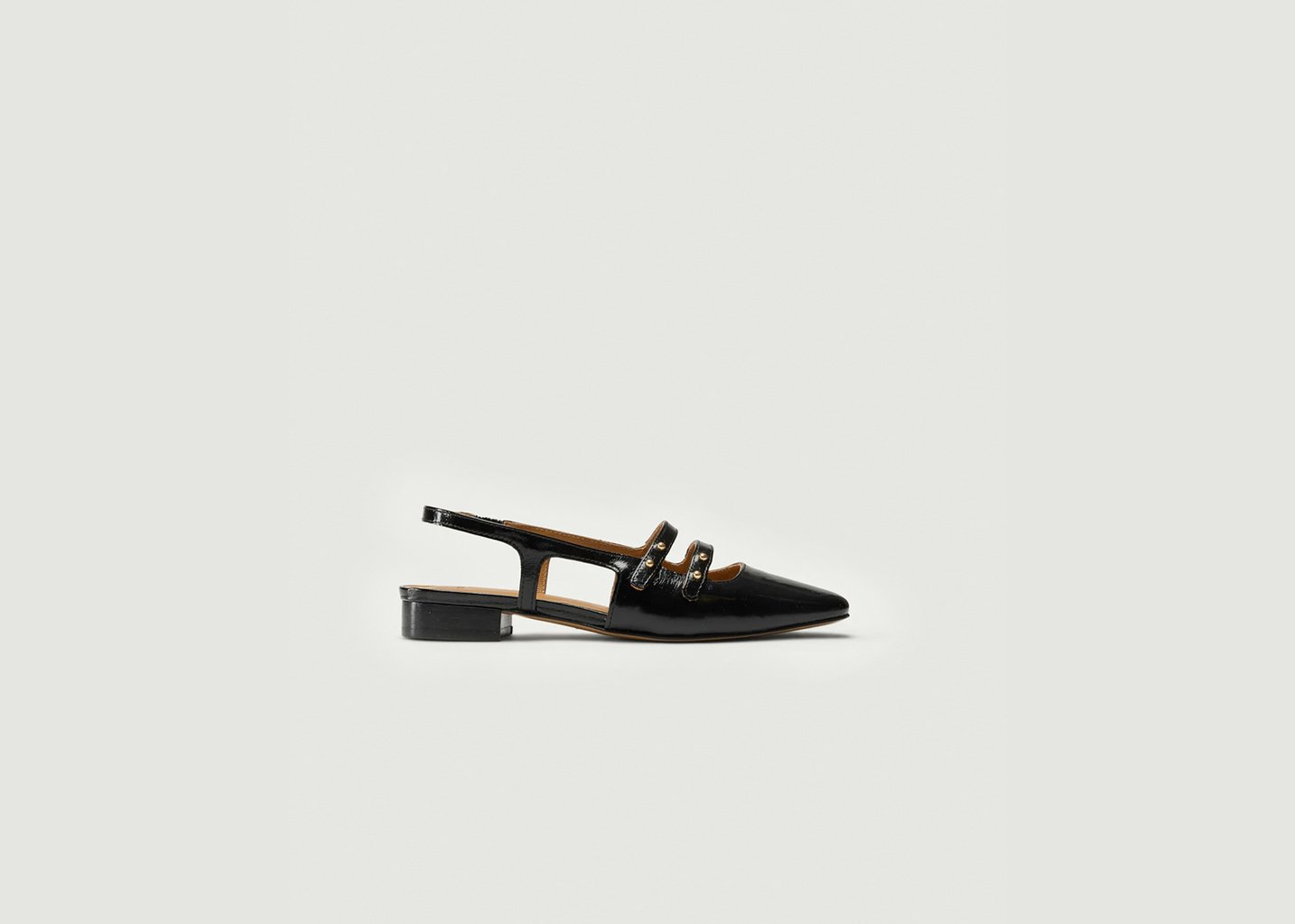 l'exception Ballerines Soli Noir Odaje ex M.Moustache