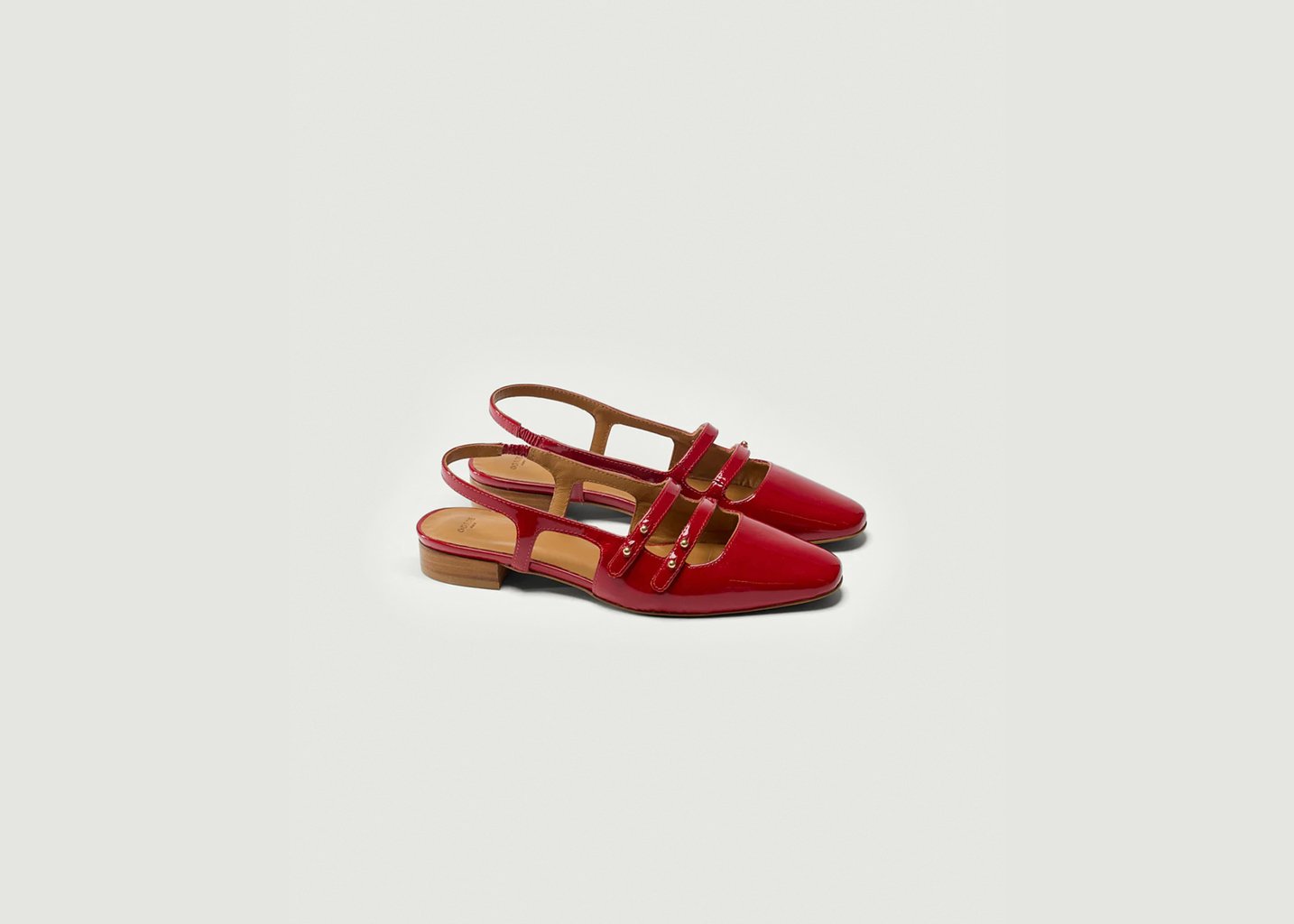 L'exception Ballerines Soli Rouge Odaje Ex M.Moustache