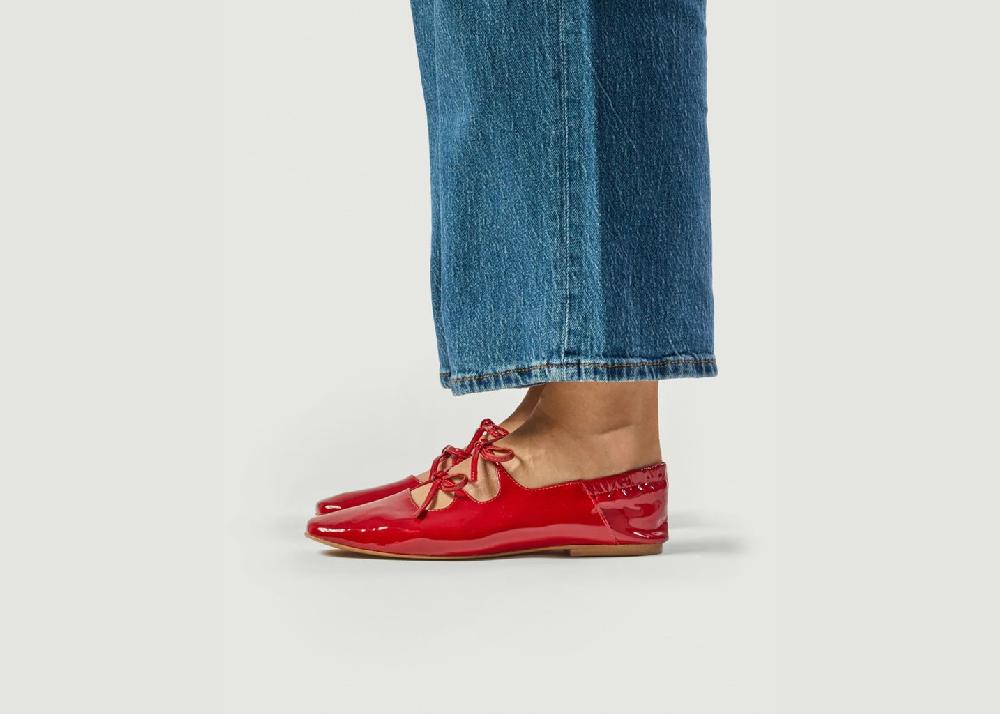L'exception Ballerines Tula Rouge Odaje Ex M.Moustache