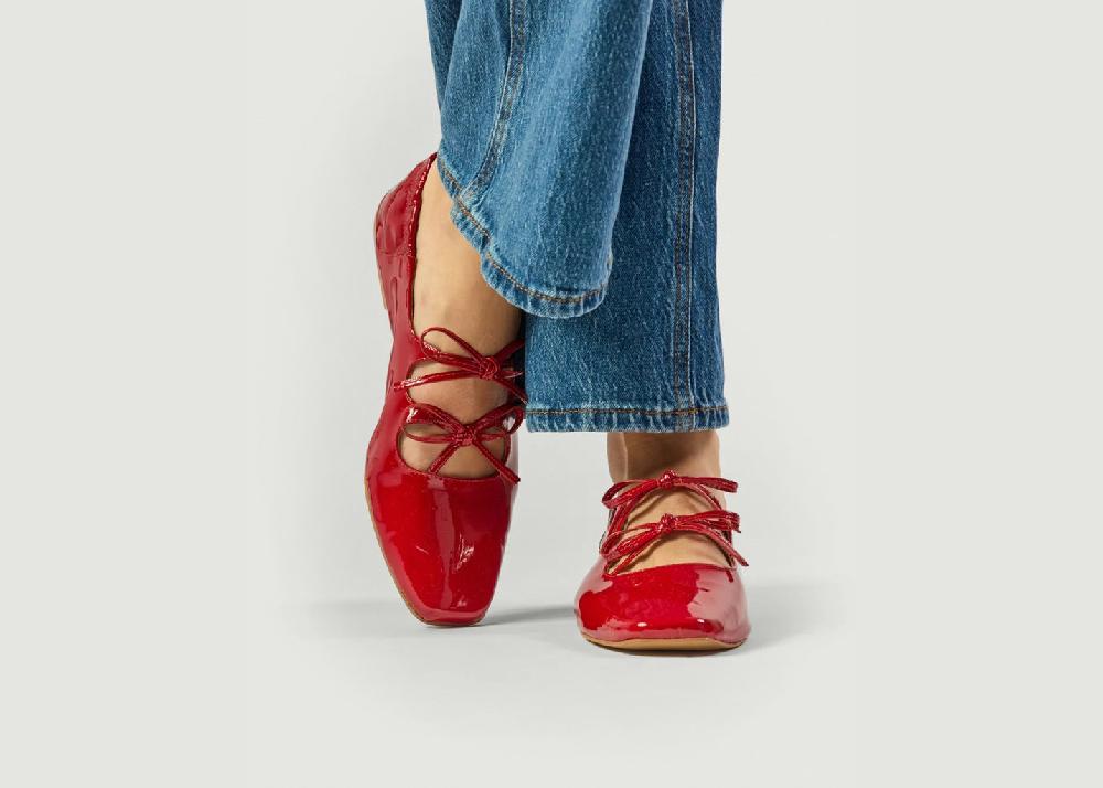 l'exception Ballerines Tula Rouge Odaje ex M.Moustache