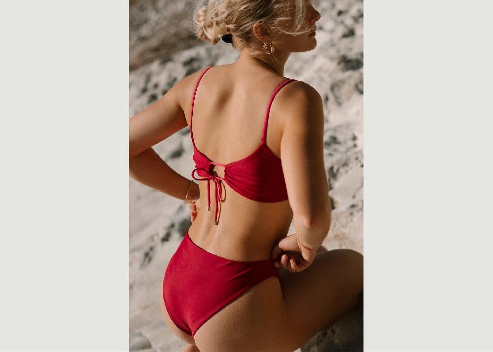 l'exception Bas de maillot Belitung réversible Cerise Kaly Ora