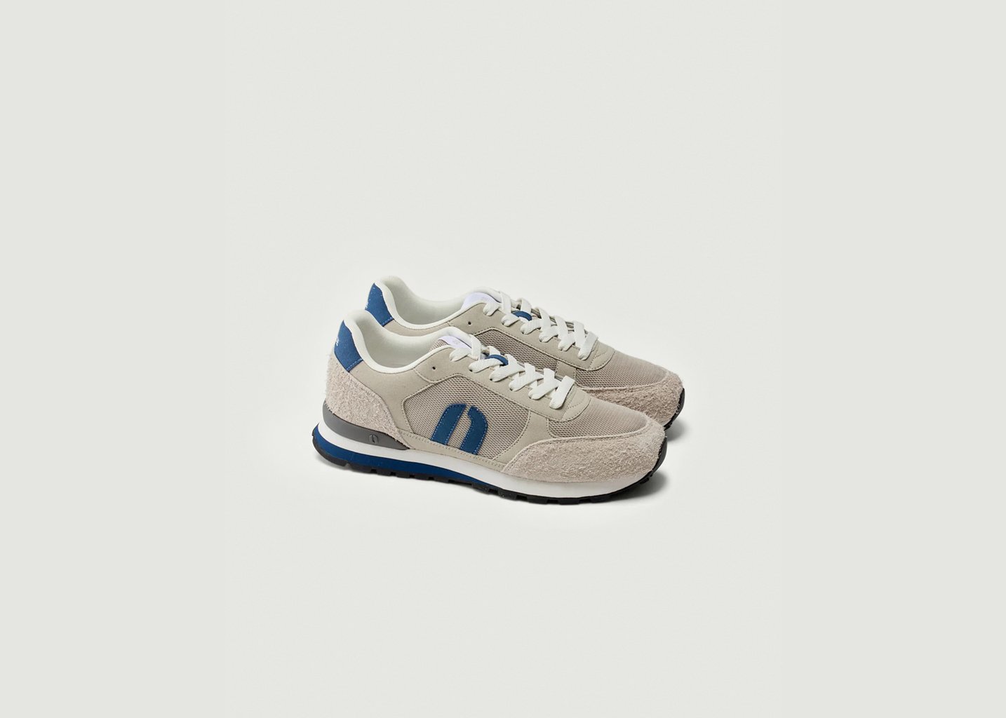 L'exception Baskets Basses Adrien Gris Odaje Ex M.Moustache