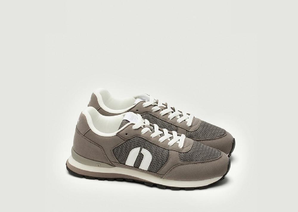 L'exception Baskets Basses Adrien Gris Odaje Ex M.Moustache