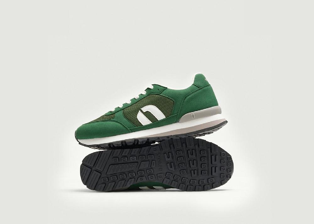 L'exception Baskets Basses Adrien Vert Odaje Ex M.Moustache