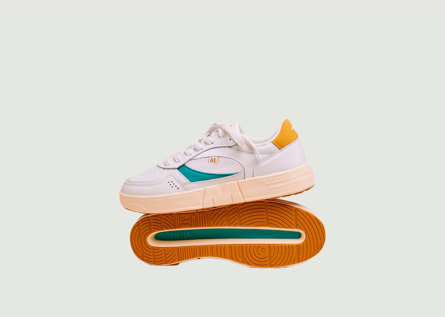 L'exception Baskets Basses Aimé Blanc Odaje Ex M.Moustache