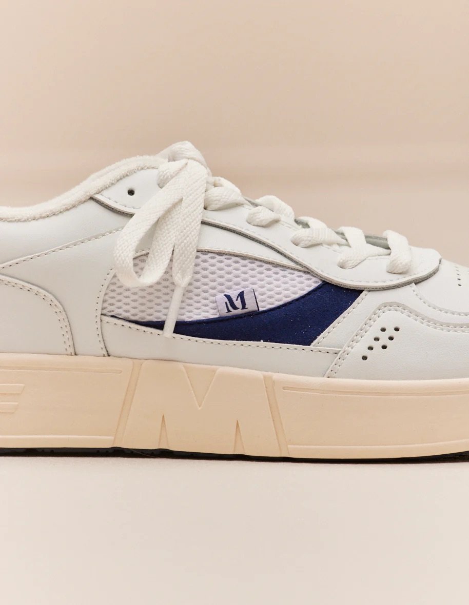 L'exception Baskets Basses Aimé Blanc Odaje Ex M.Moustache