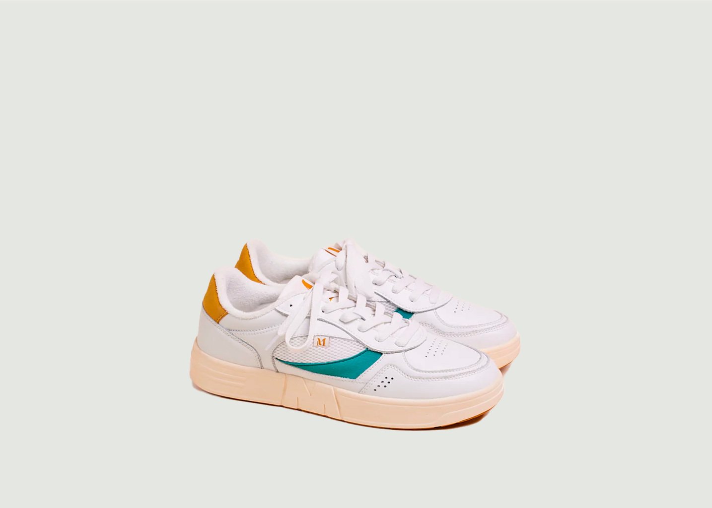 l'exception Baskets basses Aimé Blanc Odaje ex M.Moustache