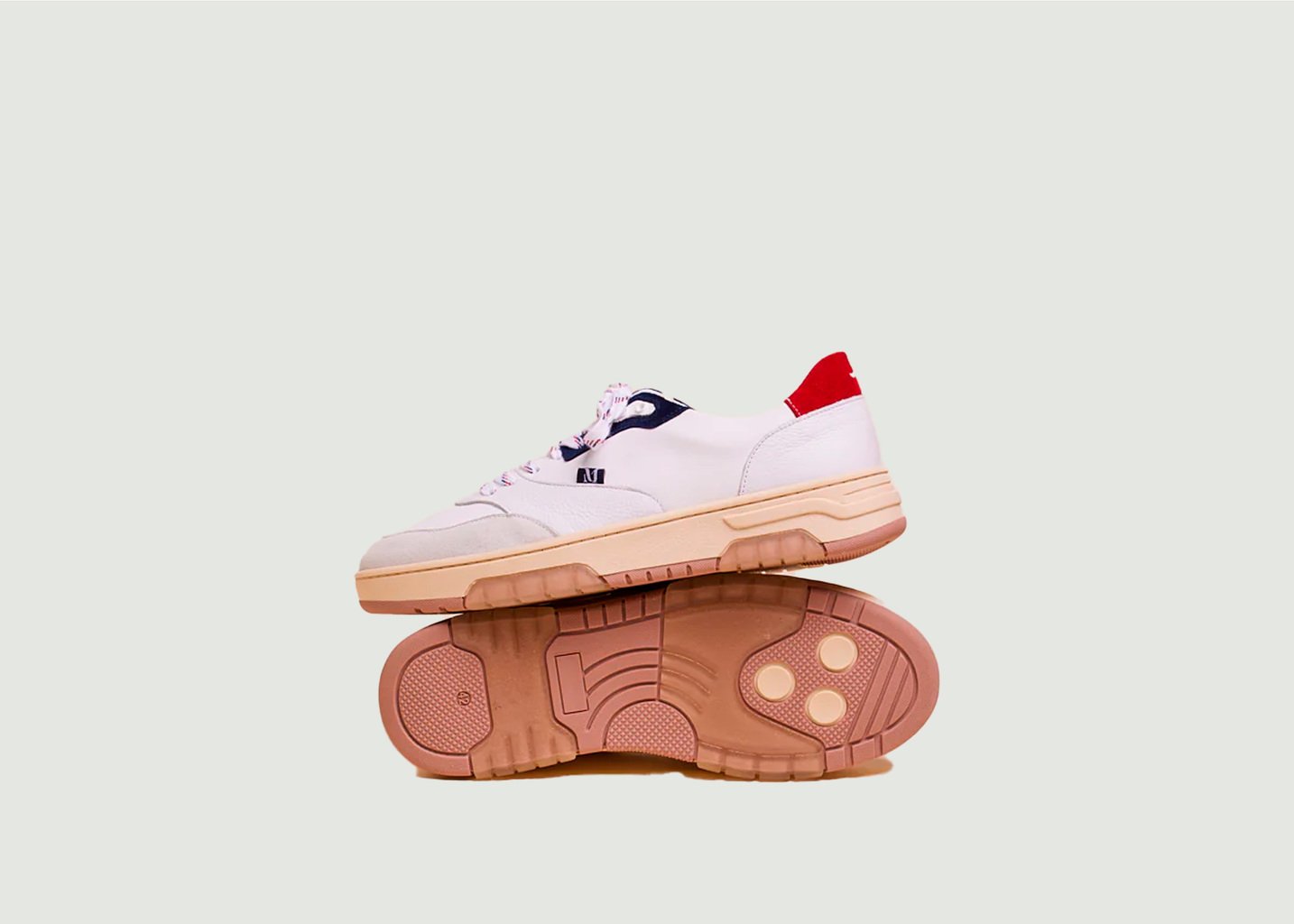 L'exception Baskets Basses Albert Blanc Odaje Ex M.Moustache