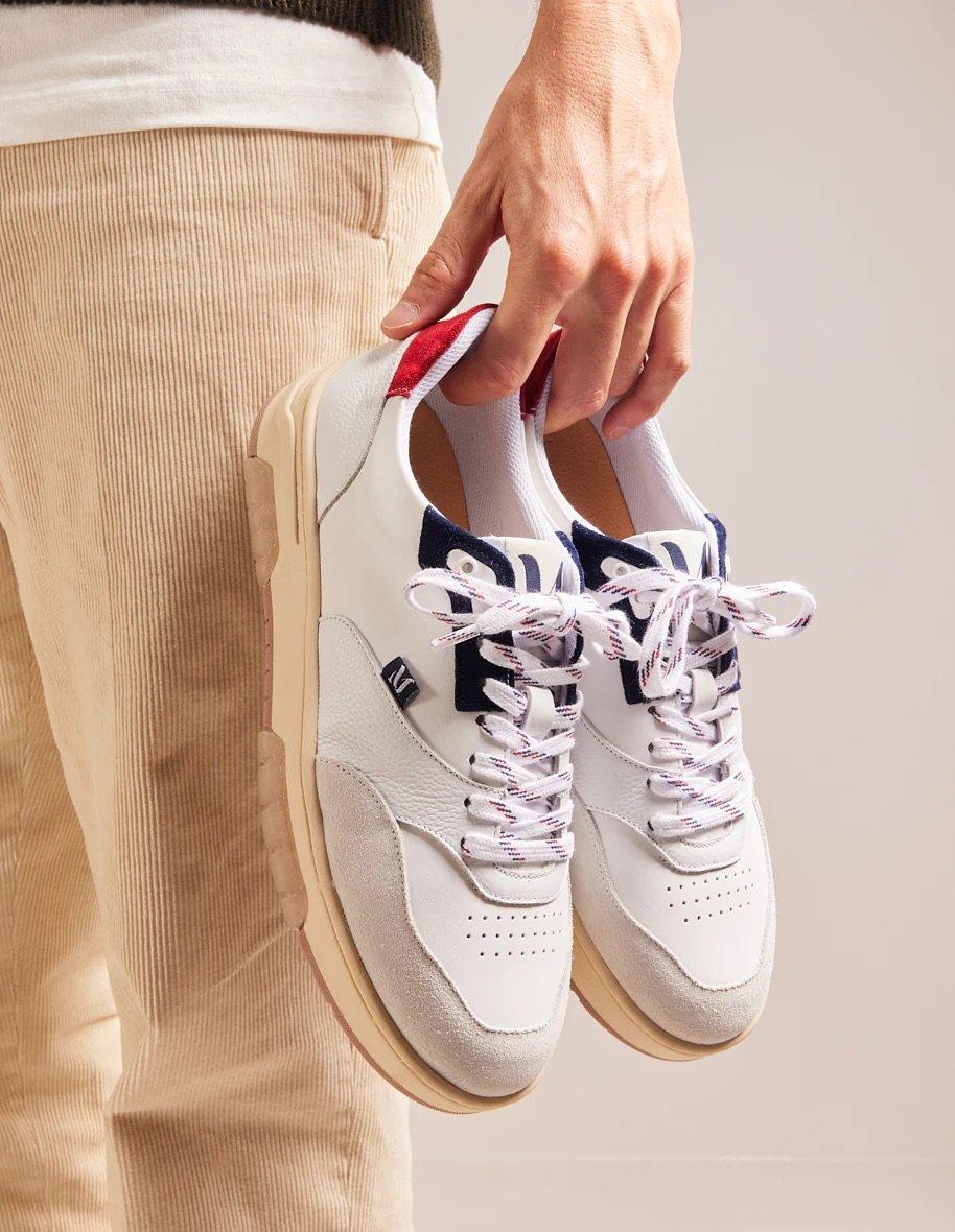 L'exception Baskets Basses Albert Blanc Odaje Ex M.Moustache