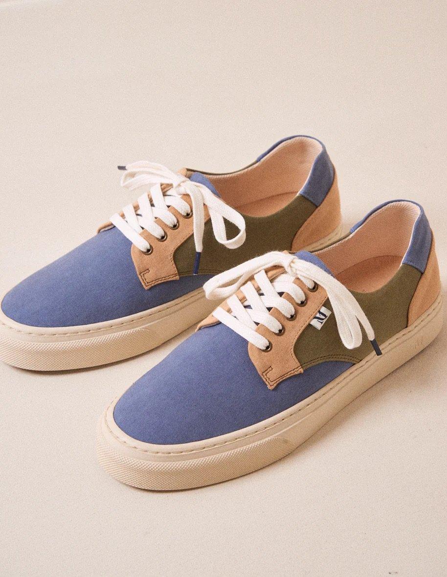 L'exception Baskets Basses Alexandre Toile Multicolore Odaje Ex M.Moustache