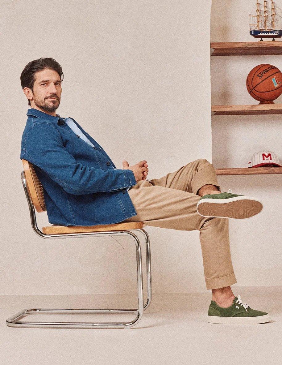 L'exception Baskets Basses Alexandre Vert Sapin Odaje Ex M.Moustache