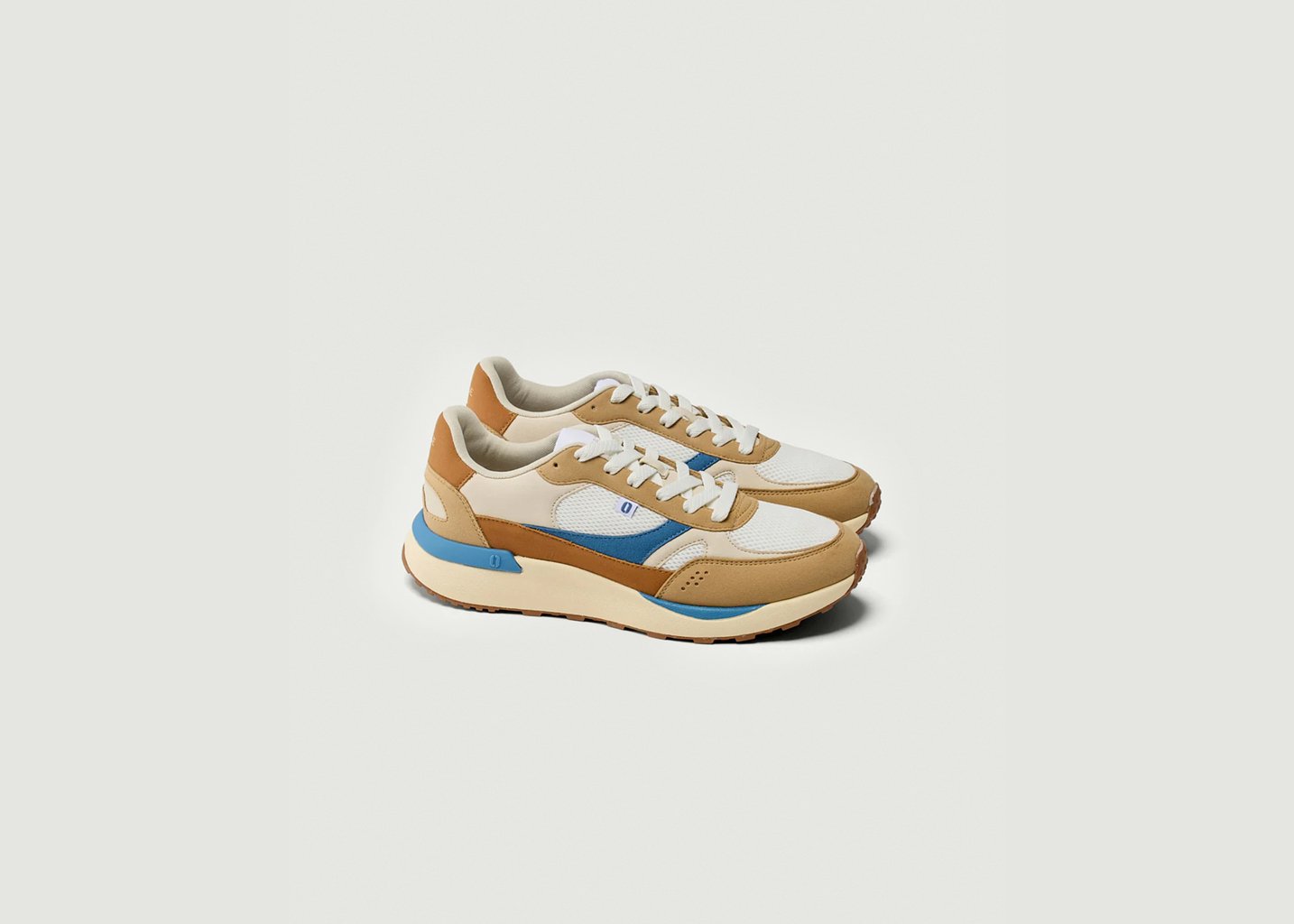 L'exception Baskets Basses Anael Beige Odaje Ex M.Moustache