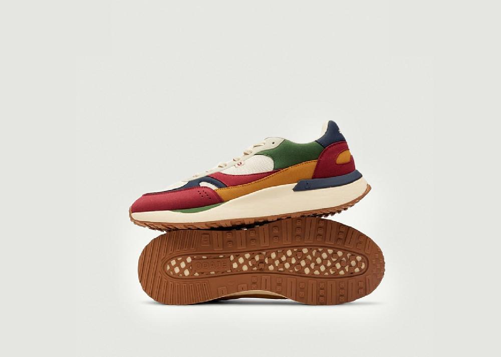 L'exception Baskets Basses Anael Multicolore Odaje Ex M.Moustache