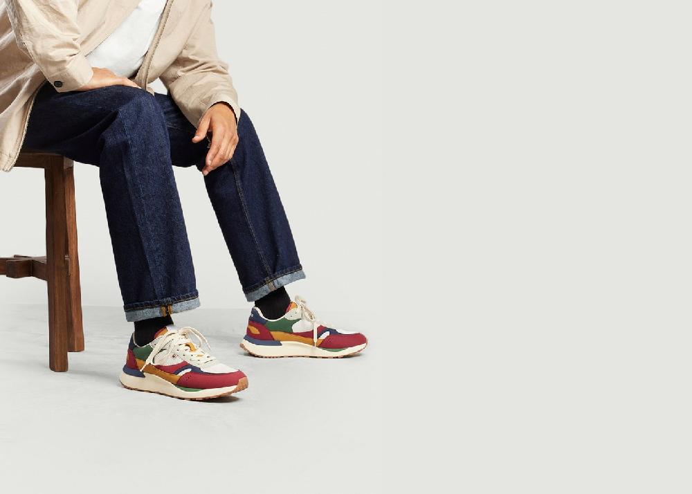 L'exception Baskets Basses Anael Multicolore Odaje Ex M.Moustache