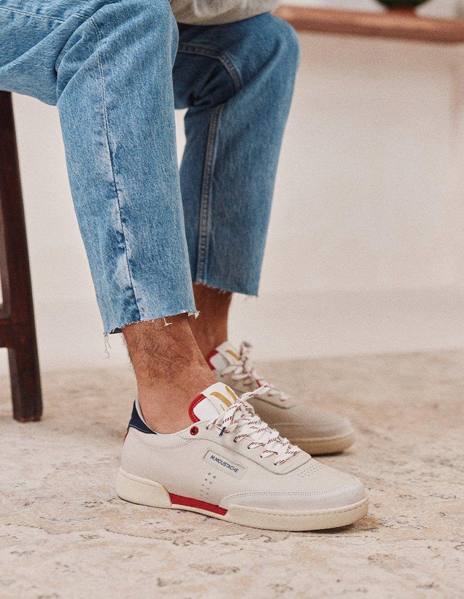 L'exception Baskets Basses Anatole Beige Odaje Ex M.Moustache