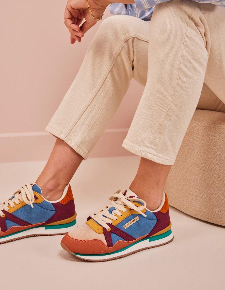 L'exception Baskets Basses Andrée Multicolore Odaje Ex M.Moustache