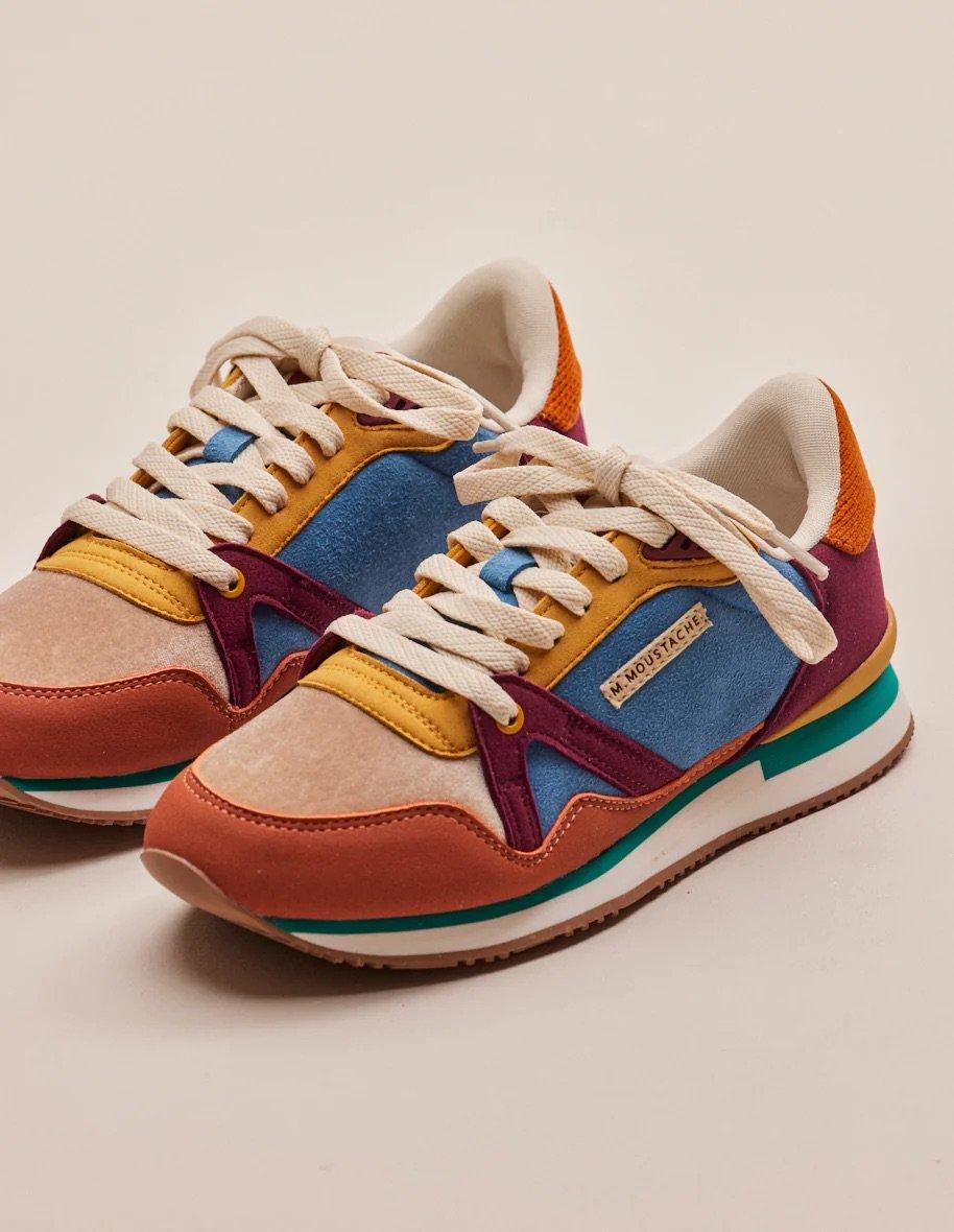 L'exception Baskets Basses Andrée Multicolore Odaje Ex M.Moustache