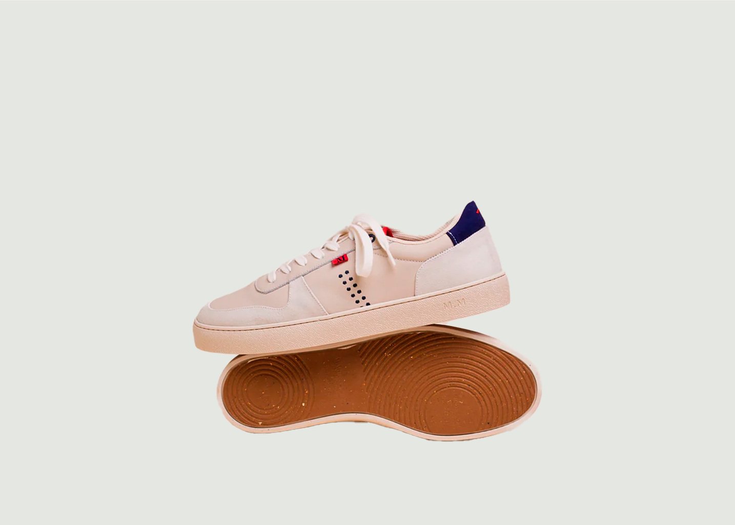 L'exception Baskets Basses Arthur Crème Odaje Ex M.Moustache