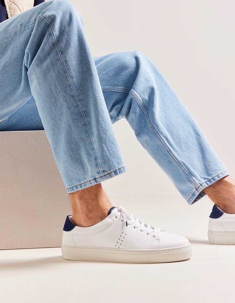 L'exception Baskets Basses Gabin Blanc Odaje Ex M.Moustache